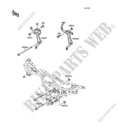 FRAME PARTS (COUVERTURE) voor Kawasaki GPX250R 1989