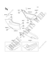 SIDE COVERS   CHAIN COVER voor Kawasaki GPX250R 1992