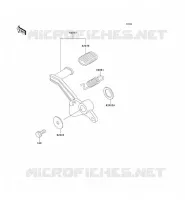 BRAKE PEDAL voor Kawasaki ZZR250 2001
