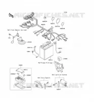 CHASSIS ELECTRICAL EQUIPMENT voor Kawasaki ZZR250 2001