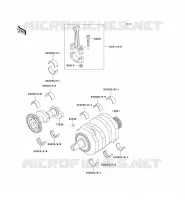 CRANKSHAFT voor Kawasaki ZZR250 2001