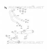 EXHAUST voor Kawasaki ZZR250 2001