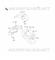 FENDER voor Kawasaki ZZR250 2001