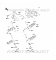 FOOTREST voor Kawasaki ZZR250 2001