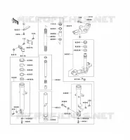 FRONT FORK voor Kawasaki ZZR250 2001
