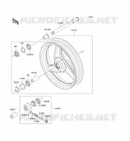 FRONT HUB voor Kawasaki ZZR250 2001