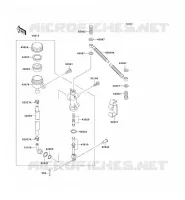 REAR MASTER CYLINDER voor Kawasaki ZZR250 2001