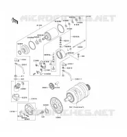 STARTER MOTOR voor Kawasaki ZZR250 2001