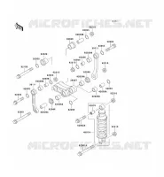 SUSPENSION   SHOCK ABSORBER voor Kawasaki ZZR250 2001