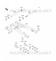 SWINGARM voor Kawasaki ZZR250 2001