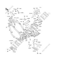 FRAME PARTS (COUVERTURE) voor Kawasaki GPZ500S 2007