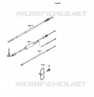 CABLES voor Kawasaki KD80X 1989