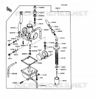 CARBURETOR voor Kawasaki KD80X 1989