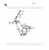 CHASSIS voor Kawasaki KD80X 1989