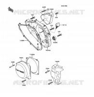 ENGINE COVERS voor Kawasaki KD80X 1989