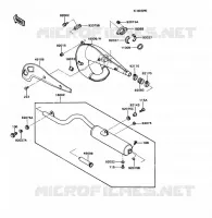 EXHAUST voor Kawasaki KD80X 1989