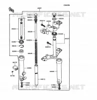 FRONT FORK voor Kawasaki KD80X 1989
