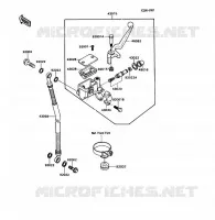 FRONT MASTER CYLINDER voor Kawasaki KD80X 1989