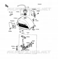 FUEL TANK voor Kawasaki KD80X 1989