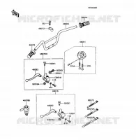 HANDLEBAR voor Kawasaki KD80X 1989