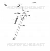 STAND voor Kawasaki KD80X 1989
