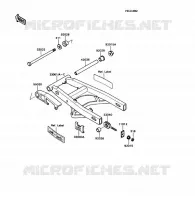 SWINGARM voor Kawasaki KD80X 1989