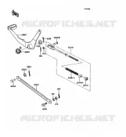 BRAKE PEDAL voor Kawasaki KE100 1989