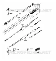 CABLES voor Kawasaki KE100 1989