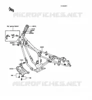 CHASSIS voor Kawasaki KE100 1989