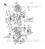 CRANKCASE(S) voor Kawasaki KE100 1989