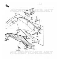 EXHAUST voor Kawasaki KE100 1989