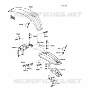 FENDER voor Kawasaki KE100 1989