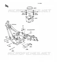 FRAME PARTS voor Kawasaki KE100 1989