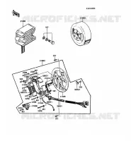 GENERATOR voor Kawasaki KE100 1989