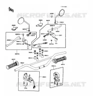 HANDLEBAR voor Kawasaki KE100 1989
