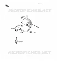 IGNITION COIL voor Kawasaki KE100 1989