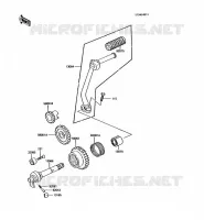 KICK STARTER voor Kawasaki KE100 1989