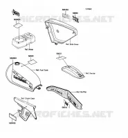 LABELS voor Kawasaki KE100 1989