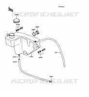 OIL TANK voor Kawasaki KE100 1989