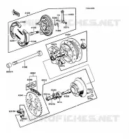 REAR HUB voor Kawasaki KE100 1989