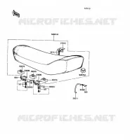 SEAT voor Kawasaki KE100 1989