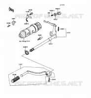 SHIFT voor Kawasaki KE100 1989
