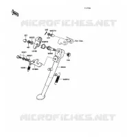 STAND voor Kawasaki KE100 1989