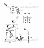 SWITCH voor Kawasaki KE100 1989