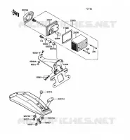 TAILLIGHT voor Kawasaki KE100 1989