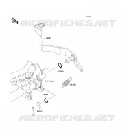 BRAKE PEDAL voor Kawasaki D-TRACKER 125 2010