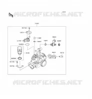 CARBURETOR voor Kawasaki D-TRACKER 125 2010