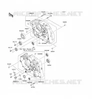 CRANKCASE(S) voor Kawasaki D-TRACKER 125 2010