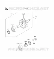 CRANKSHAFT voor Kawasaki D-TRACKER 125 2010