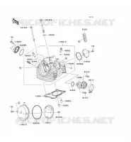 CYLINDER HEAD voor Kawasaki D-TRACKER 125 2010